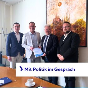 Teilnehmer des Gesprächs mit dem baupolitischen Sprecher des Thüringer Landtags 