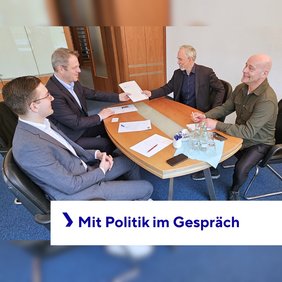 Beim Zusammenkommen des baupolitischen Gesprächs in Erfurt