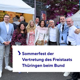 Foto vom Sommerfest der Vertretung des Freistaats Thüringen beim Bund